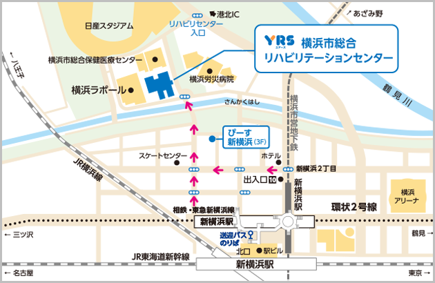 横浜市総合リハビリテーションセンター地図