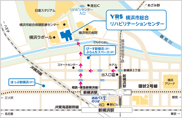 横浜市総合リハビリテーションセンター地図