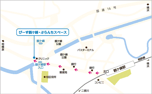 ぴーす鶴ケ峰地図