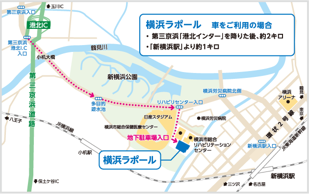 横浜ラポール地図